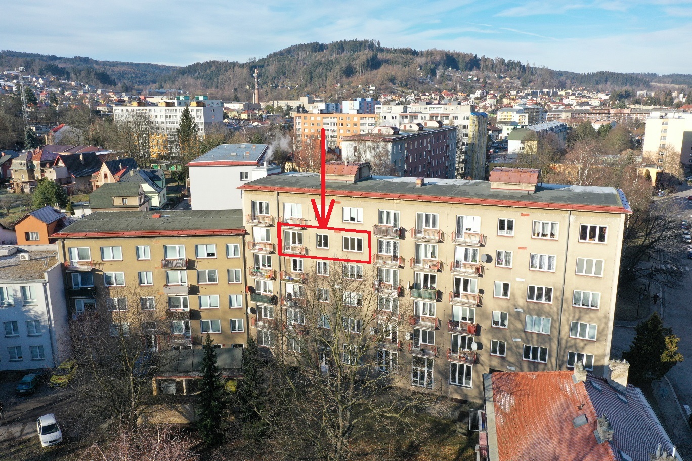 DB 2+1/balkon, 54m2, Česká Třebová – Nové náměstí 1742 PRODÁNO
