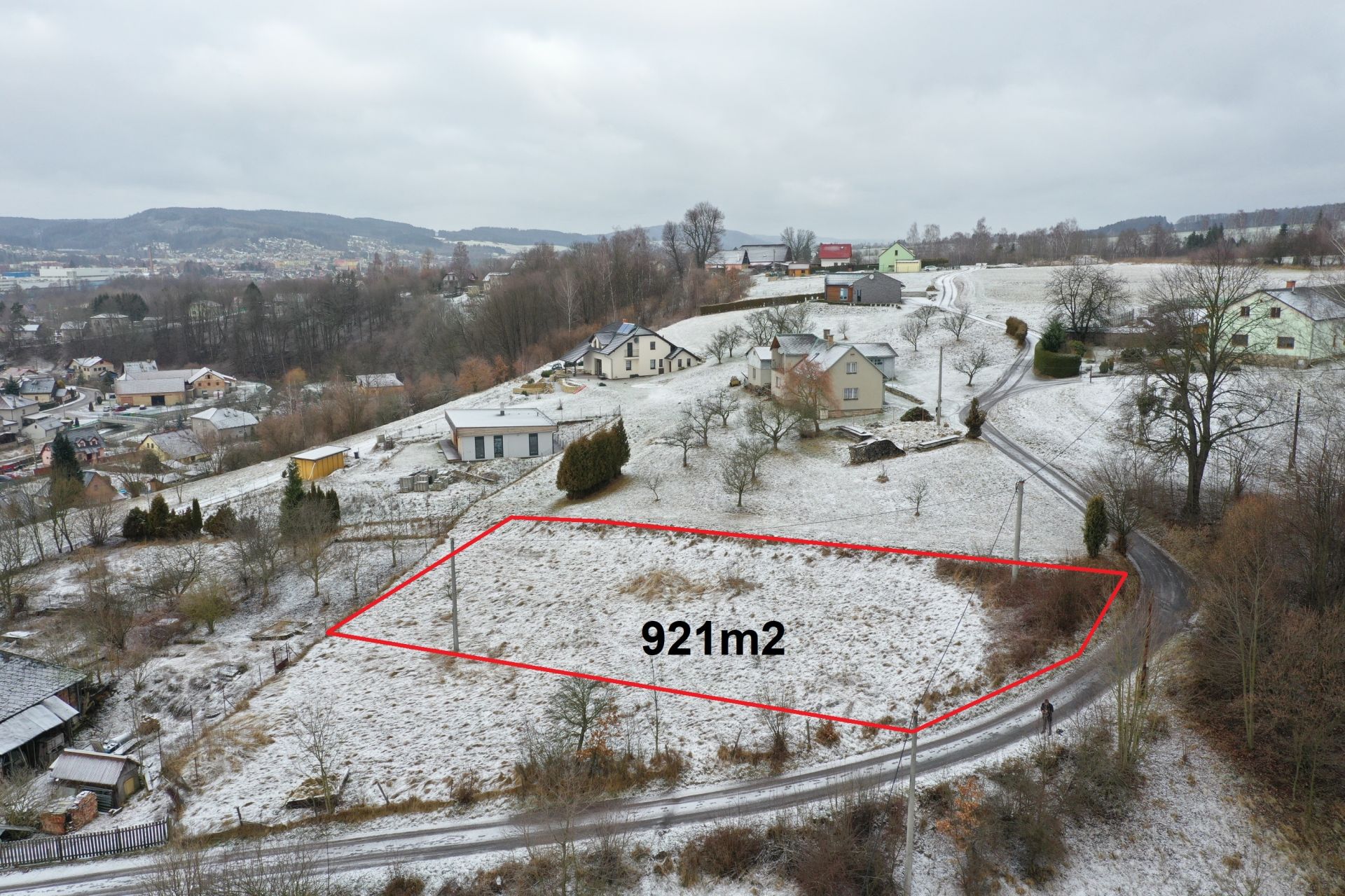 Stavební parcela 921m2, Rybník u České Třebové